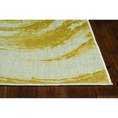 Palacedesigns 47 x 31 in. Ivory or Gold Polypropylene Rug PA3679387